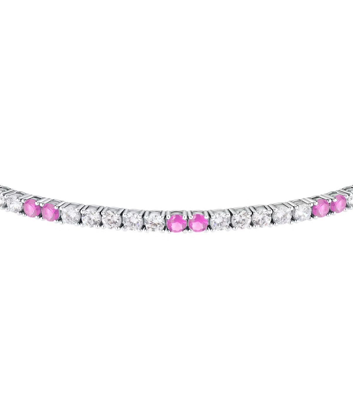 Morellato Bracciale Donna Tesori In Argento 925 Riciclato Con Zirconi - Modello SAIW201 A Goccia - Lunghezza 19 Cm
