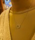 Collana Cuore Oro Bianco 18 kt Diamanti Bianchi