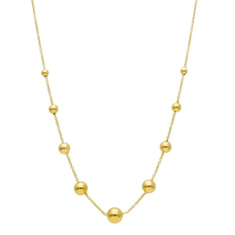 Collana Pallinata Oro Giallo 18kt