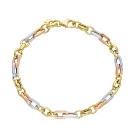 Bracciale Maglia Tre Ori 18 kt