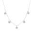 Collana Tondi Pendenti Oro Bianco 9kt