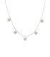 Collana Cuori Pendenti Oro Bianco 9kt