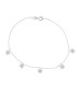 Bracciale Cuori Pendenti Oro Bianco 9kt