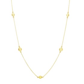 Collana Pallinata Oro Giallo 9kt