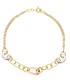 Bracciale Doppio Filo Tre Ori 9kt