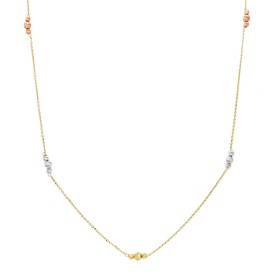 Collana Sfere Tre Ori 9kt