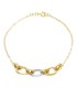 Bracciale Ovali Intrecciati Due Ori 9kt