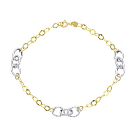 Bracciale Maglia Due Ori 9kt