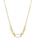 Collana Ovale Due Ori 9Kt