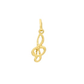 Ciondolo Chiave Di Violino Oro Giallo 18kt