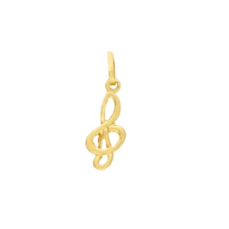 Ciondolo Chiave Di Violino Oro Giallo 18kt