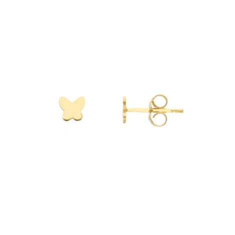 Orecchini Lobo Mini Farfalla Oro Giallo 18kt