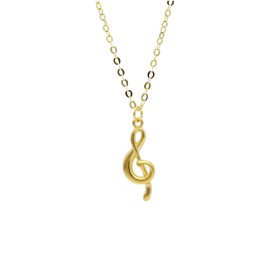 Collana Chiave Di Violino Oro Giallo 18kt