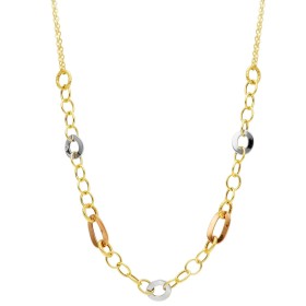 Collana Ovali Tre Ori 9kt