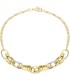 Bracciale Ovali Due Ori 9kt