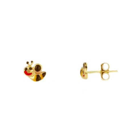 Orecchini Ape Oro Giallo 9kt Smalto