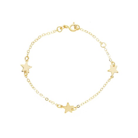 Bracciale Stelle Oro Giallo 9k