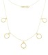 Collana Oro Giallo 9kt Cerchi Pendenti