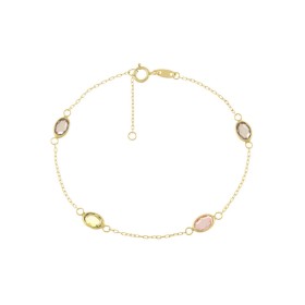 Bracciale Oro Giallo 9kt Zirconi Colorati