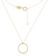 Collana Oro Giallo 9kt Cerchio Pendente