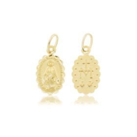 Ciondolo Oro Giallo 9kt Madonna Miracolosa