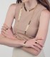 Collana Unoaerre Lux Dorata Maglie Quadrate Lunga