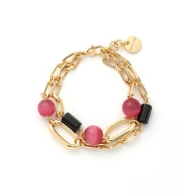 Bracciale Unoaerre Gipsy Con Sfere Rosa