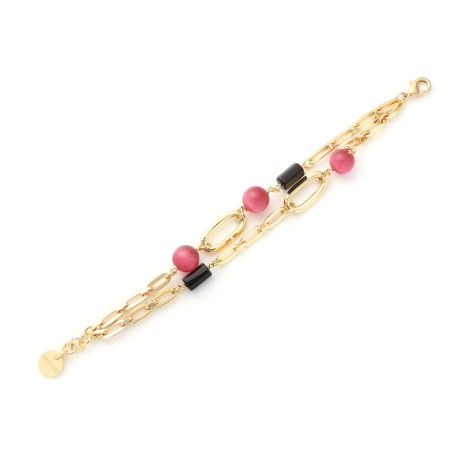Bracciale Unoaerre Gipsy Con Sfere Rosa