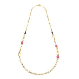 Collana Unoaerre Gipsy Con Sfere Rosa