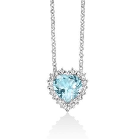 Collana Miluna Gemma Del Cielo Topazio Azzurro CLD4834