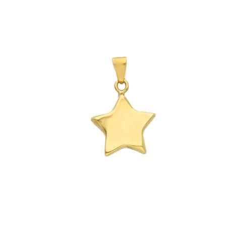 Ciondolo Stella Oro Giallo 9Kt