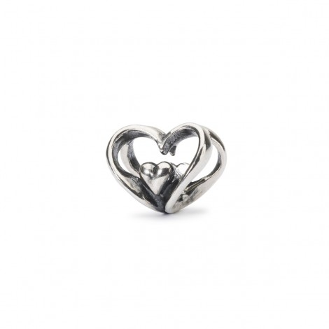 Charm Donna Trollbeads Cuore a Cuore TAGBE-10202