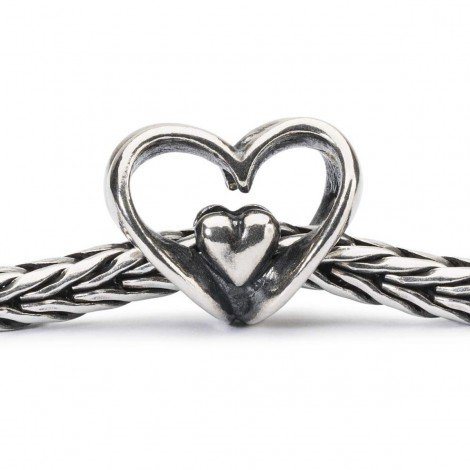 Charm Donna Trollbeads Cuore a Cuore TAGBE-10202