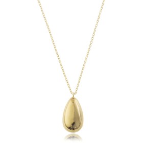 Collana Goccia Oro Giallo 9kt Bombata