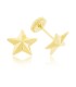 Orecchini Lobo Stella Oro Giallo 9kt