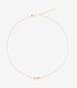 Collana Dodo Stella Cometa Oro Rosa 9KT Diamante