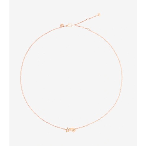 Collana Dodo Stella Cometa Oro Rosa 9KT Diamante