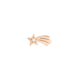 Orecchino Singolo Dodo Stella Cometa Oro Rosa 9KT Diamante