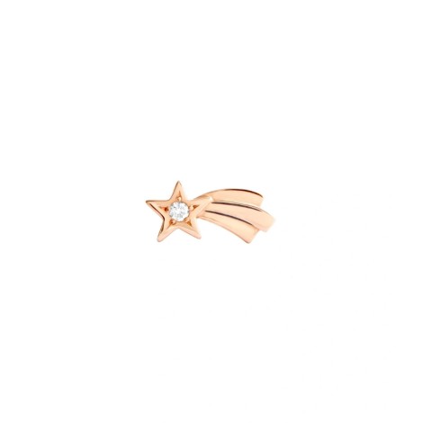 Orecchino Singolo Dodo Stella Cometa Oro Rosa 9KT Diamante