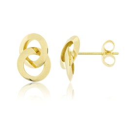 Orecchini Cerchi Oro Giallo 9kt Pendenti