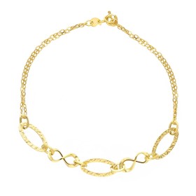 Bracciale Ovali Oro Giallo 9k Doppio Filo