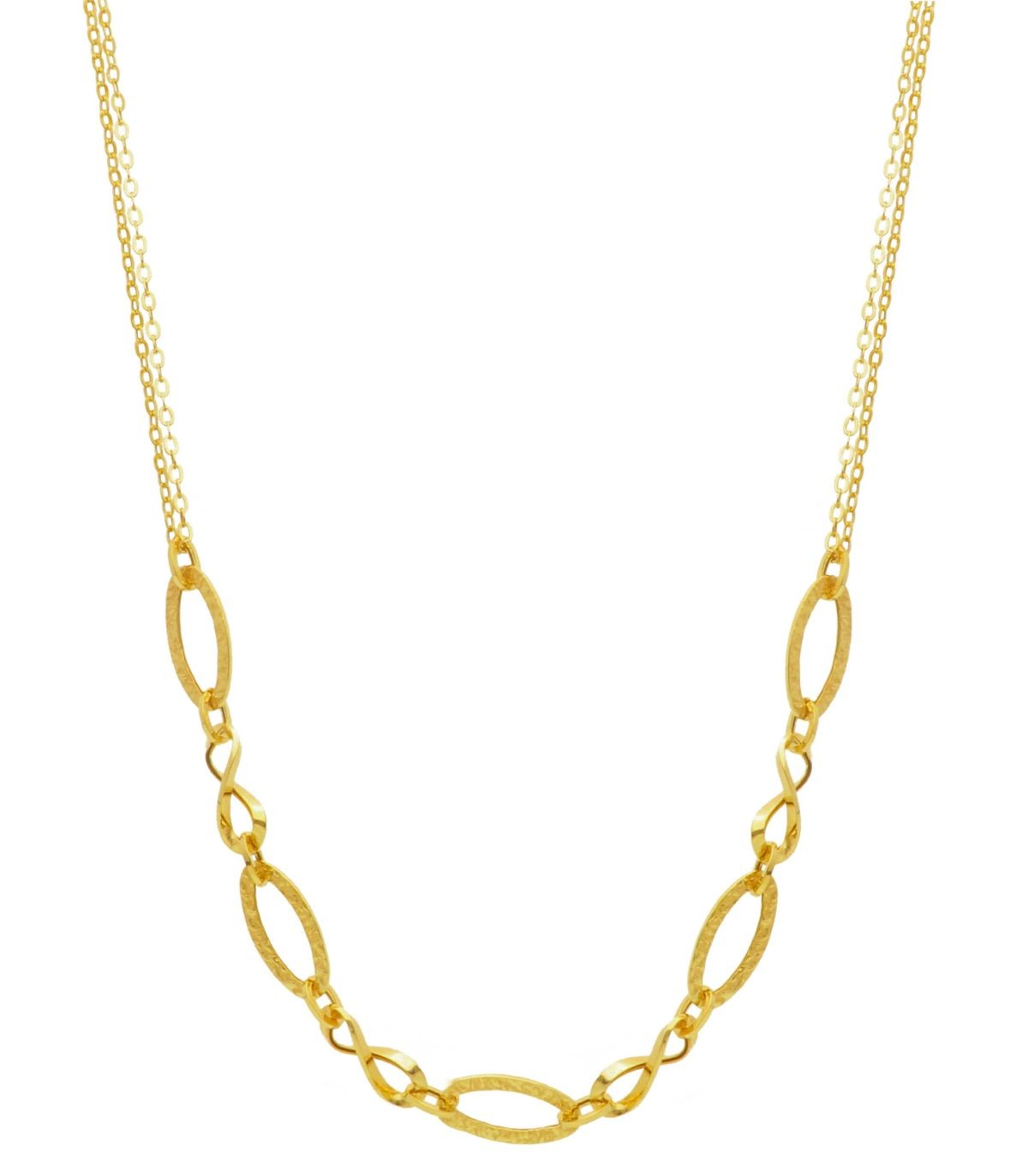 Catena Collana In Oro Giallo 14k 2,6mm - Lunghezza 40-61 Cm, Chiusura Moschettone