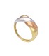 Anello Fasce Tre Ori 9kt Bombate