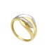 Anello Fasce Due Ori 9kt