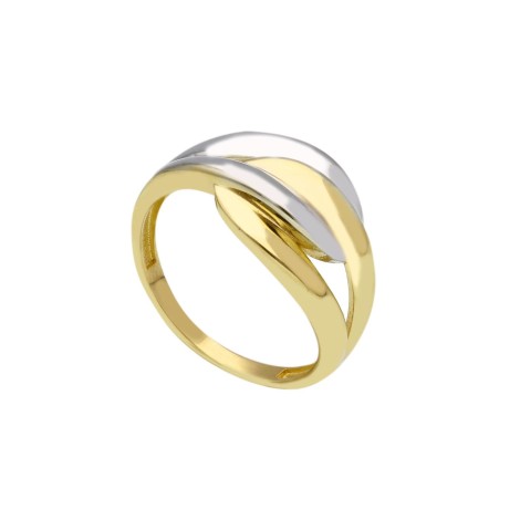 Anello Fasce Due Ori 9kt