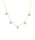 Collana Cuori Pendenti Oro Giallo 9kt Zirconi