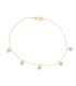 Bracciale Cuori Pendenti Oro Giallo 9k Zirconi
