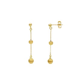 Orecchini Pendenti Mini Sfere Oro Giallo 18kt