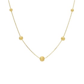 Collana Mini Sfere Oro Giallo 18kt