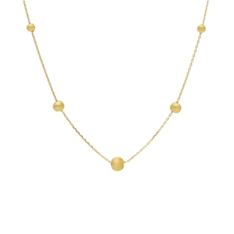 Collana Mini Sfere Oro Giallo 18kt